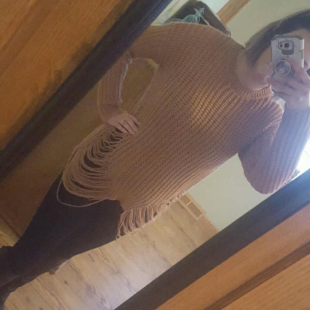 Fashion Nova distressed sweater